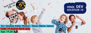 İzmir Hazan müzik kursu Minik dev solistler konser davetiyesi